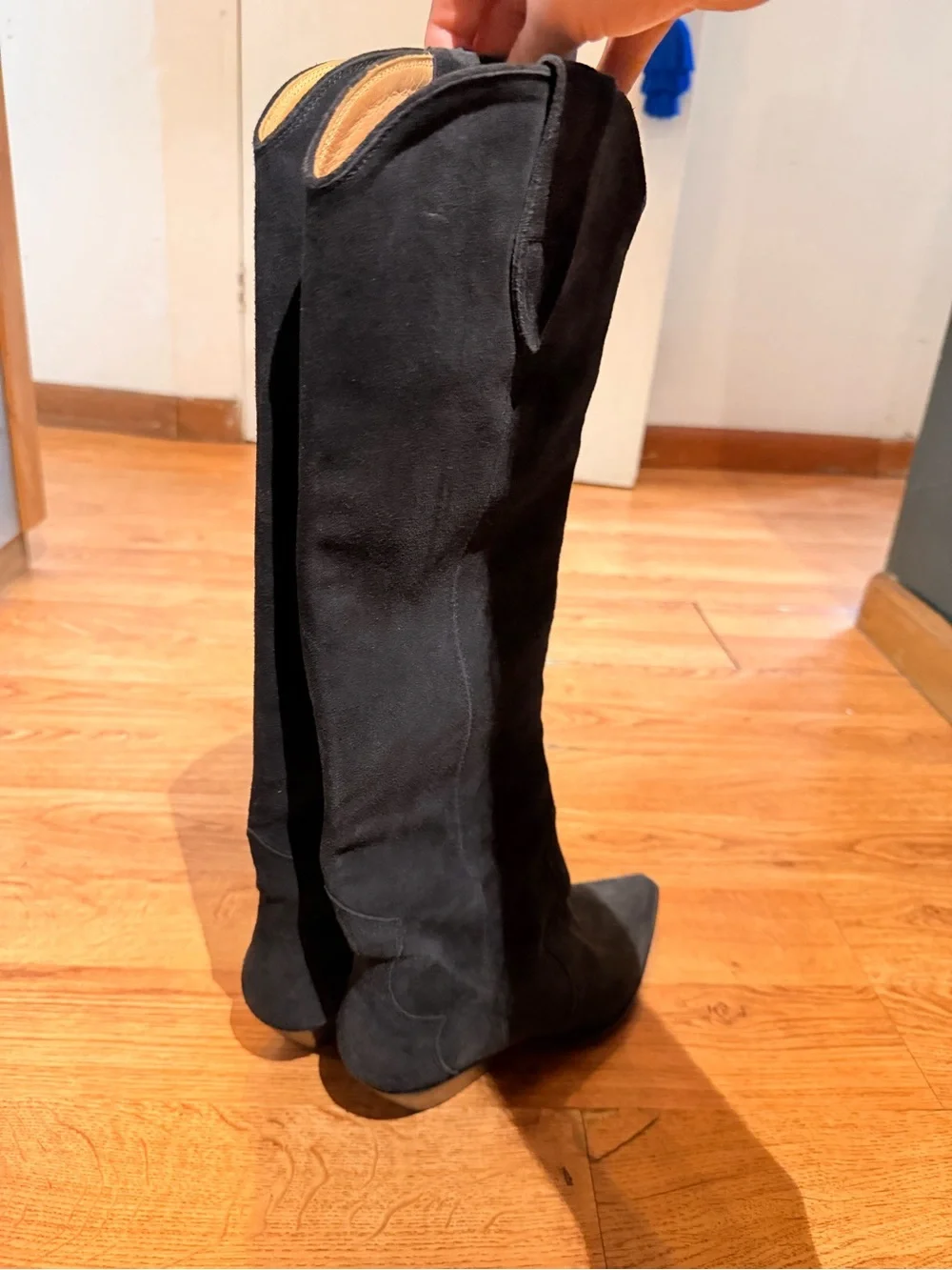Isabel Marant Denvee Pointed Toe Knee Length Boots - Picture 5 of 8